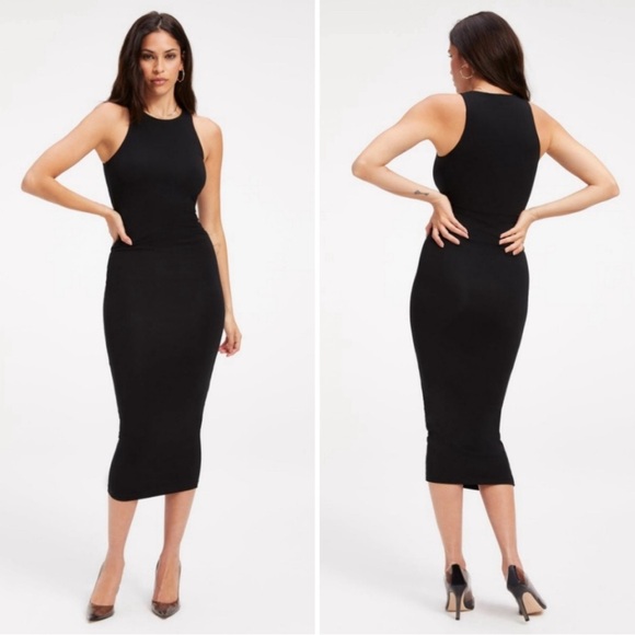 Good American Dresses & Skirts - Good American Good Touch Cut in Tank Midi Dress
